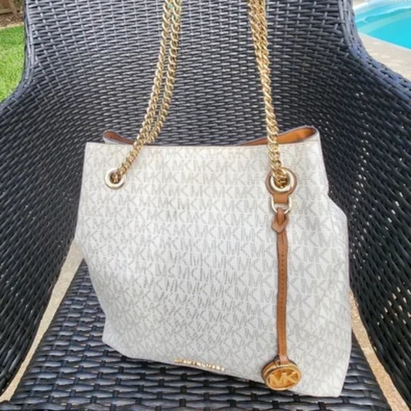 Euc Michael Kors Leather Shoulder Bag Purse - Picture 3 of 12